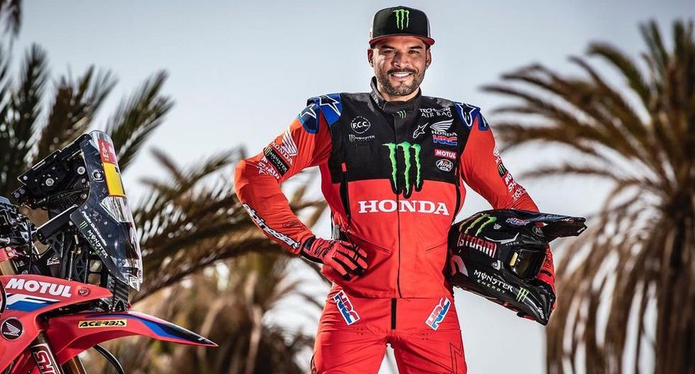 Chilean Pablo Quintanilla took second place in the Dakar motorcycle category