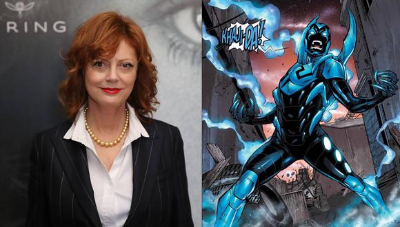 Susan Sarandon será la villana de “Blue Beetle”. | Composición: AFP / DC