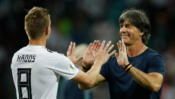 La Federación de Fútbol de Alemania confirmó la continuidad de Joachim Löw al mando del conjunto 'teutón'. Se ratificó la decisión pese a la eliminación sufrida a manos de Corea del Sur en la fase de grupos de Rusia 2018 (Foto: AFP)
