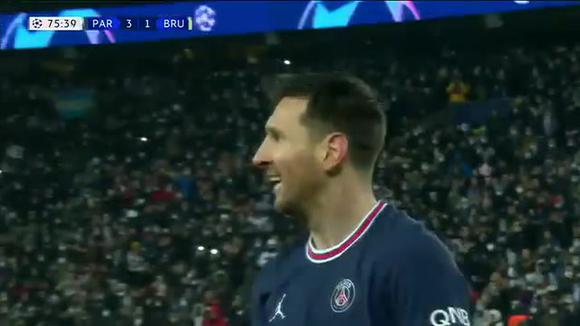 Lionel Messi: así fue el segundo gol que anotó el astro argentino durante el PSG 4 vs. Brujas 1. (VIDEO: ESPN)