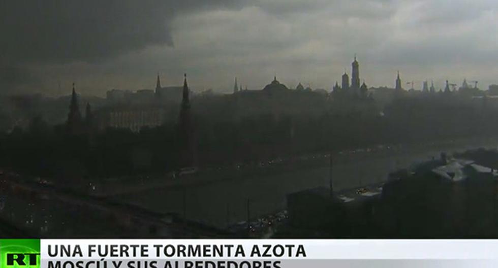 Moscú afronta la peor tormenta en medio siglo. (Foto: Captura de YouTube)