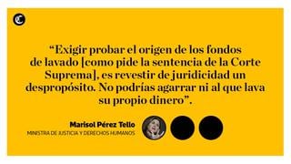 Marisol Pérez Tello: lo más destacado de su entrevista con El Comercio [FRASES]