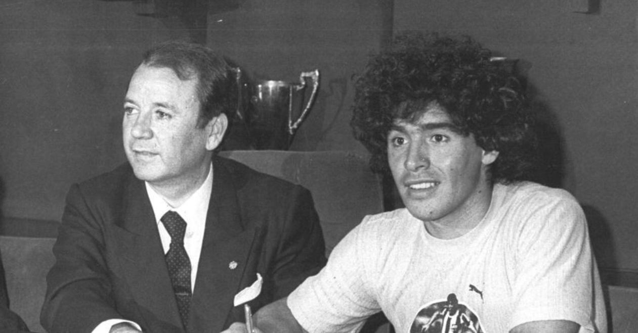Barcelona: murió Josep Núñez, el ex presidente blaugrana que llevó a Maradona al cuadro culé. (Foto: AFP)