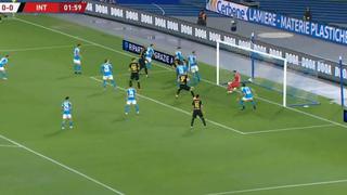 Inter de Milán vs. Napoli: David Ospina recibió gol olímpico de Eriksen en la Copa Italia | VIDEO
