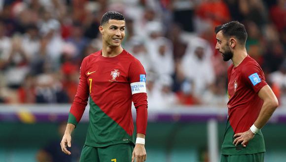 Bruno Fernandes se refirió a la suplencia de Cristiano Ronaldo en Portugal. (Foto: EFE)