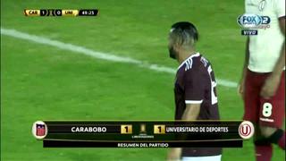 Universitario no pasó del empate ante Carabobo en la primera fase de la Copa Libertadores