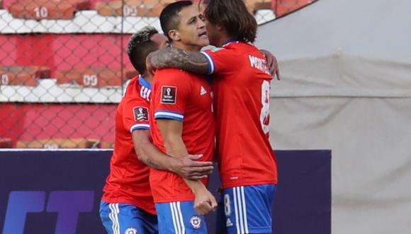 Alexis Sánchez y Marcelino Núñez fueron los hombres que le dieron el triunfo a La Roja. (Foto: EFE)
