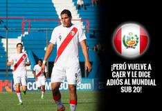 Sudamericano Sub 20: Perú cayó goleado y le dijo adiós al Mundial