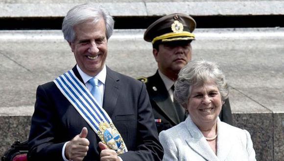 María Auxiliadora Delgado y Tabaré Vázquez se conocieron de adolescentes y estuvieron casados casi 55 años (Foto: GETTY IMAGES, vía BBC Mundo).