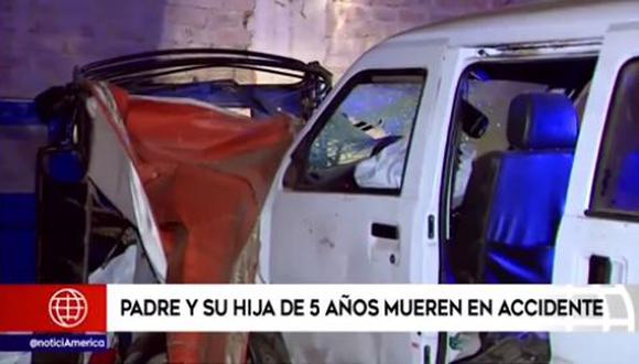 Las víctimas regresaban de un día de playa. El accidente se registró en la avenida Buenavista de Lurín. (Foto: captura de video América TV)