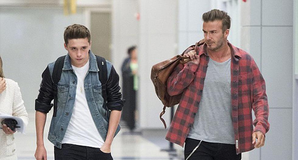 Brooklyn y David Beckham. (Foto: Mirror.uk)