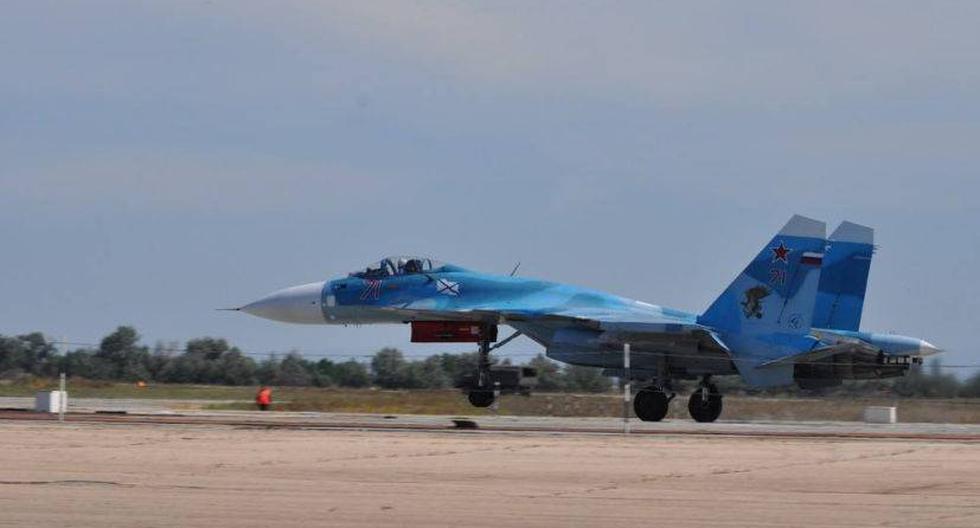Aviones de combate de Rusia que participaron de bombardeos en Siria. (Foto: Ministerio de Defensa de Rusia / Facebook)