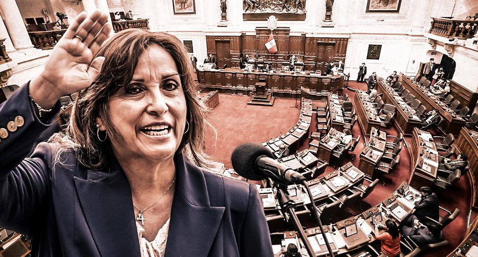 Dina Boluarte ingresa a la Presidencia sin una bancada oficialista. (Composición: El Comercio)