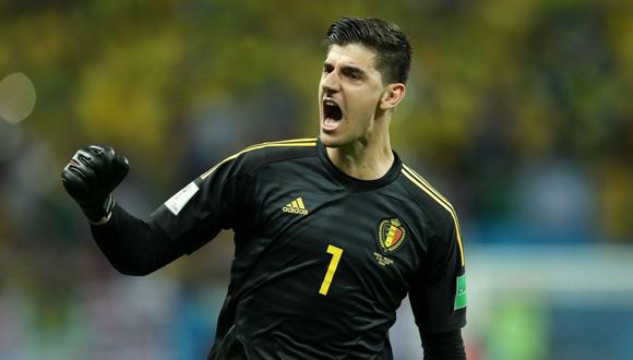 El arquero de Bélgica, Thibaut Courtois aseguró que se burló de la talla de Jordan Pickford. (Foto: AFP).