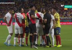 Perú vs. Colombia: Luis Abram y Alfredo Morelos tuvieron una gresca en área de la bicolor | VIDEO