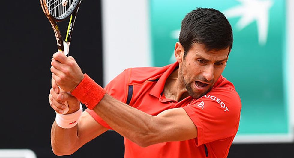 Novak Djokovic se impuso por un doble 7-5 al francés Stephane Robert en el Masters 1000 de Roma | Foto: Getty Images