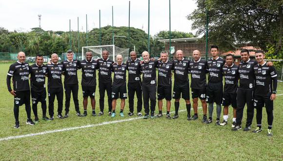 Mayer Candelo, Jorge Amado Nunes y Héctor Hurtado juntos en el Cali. (Foto: Twitter Deportivo Cali)