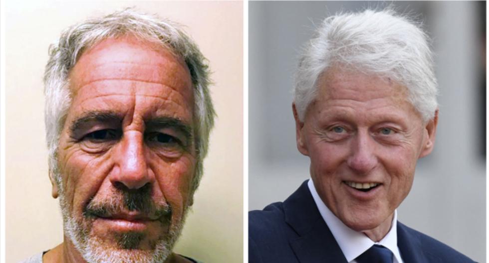 El multimillonario Jeffrey Epstein y el ex presidente de Estados Unidos Bill Clinton. (Fotos: AFP).