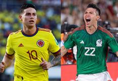 Alineaciones de Colombia y México: así forman las selecciones para el amistoso