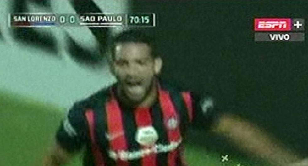San Lorenzo venció a Sao Paulo. (Foto: captura)
