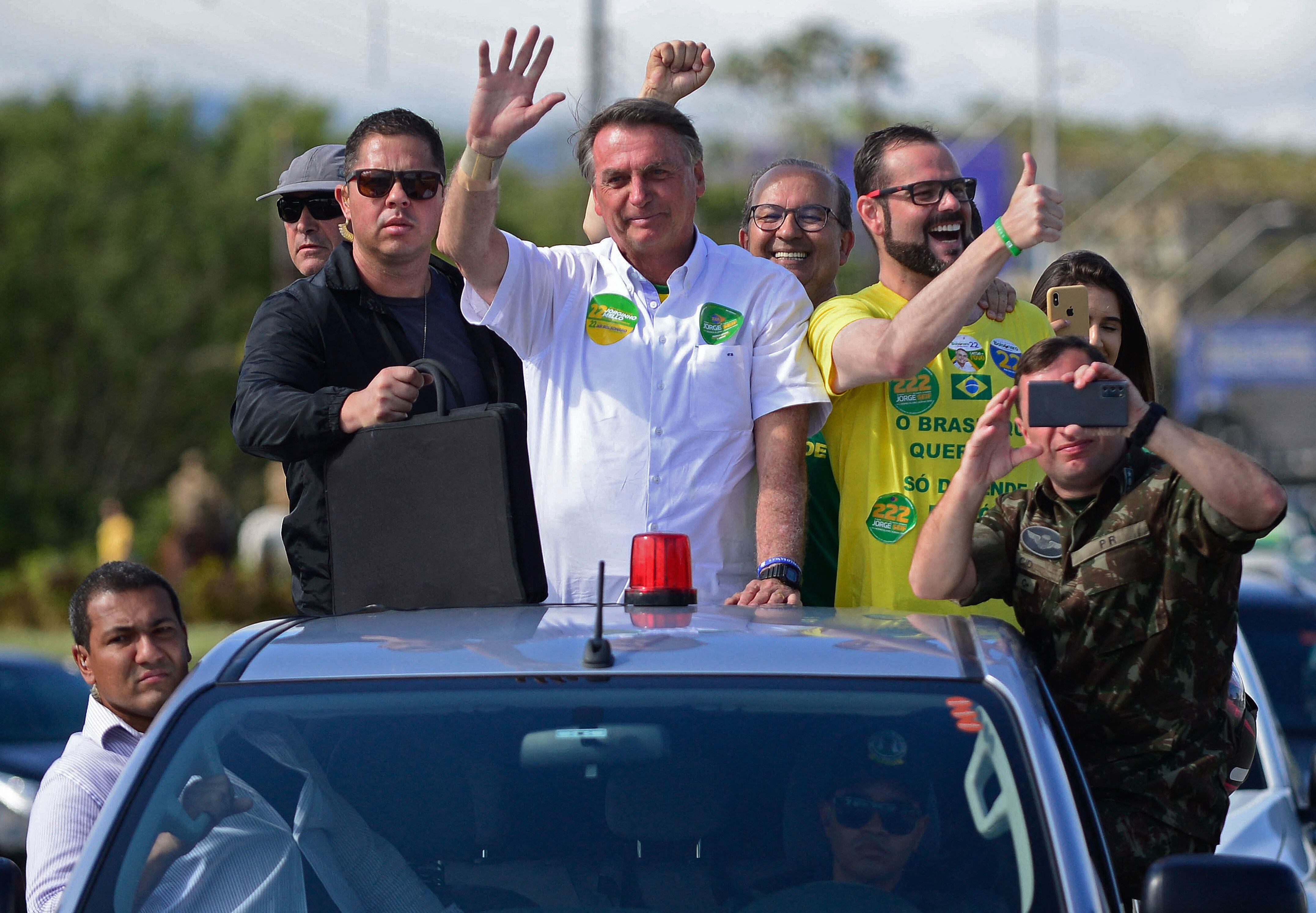 Former Brazilian President Jair Bolsonaro.  (Photo by AFP)