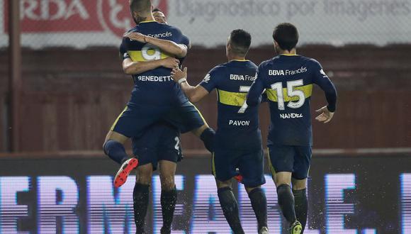 Boca Juniors consiguió un gran triunfo en su visita a Lanús en los minutos finales del encuentro. El gol xeneize lo marcó Dario Benedetto. (Foto: Boca Juniors)