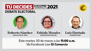 Candidatos de Juntos por el Perú, Renovación Popular y Podemos Perú debatieron en El Comercio