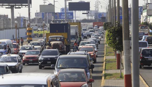 La avenida Faucett registra gran congestión vehicular en ciertos tramos. (GEC)