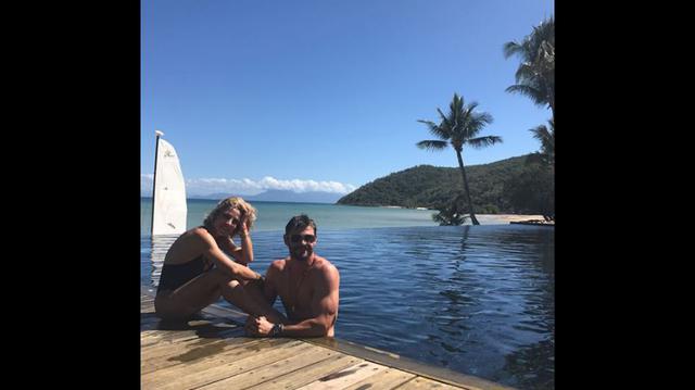 Las románticas vacaciones de Chris Hemsworth junto a Elsa Pataky. (Foto: Instagram)