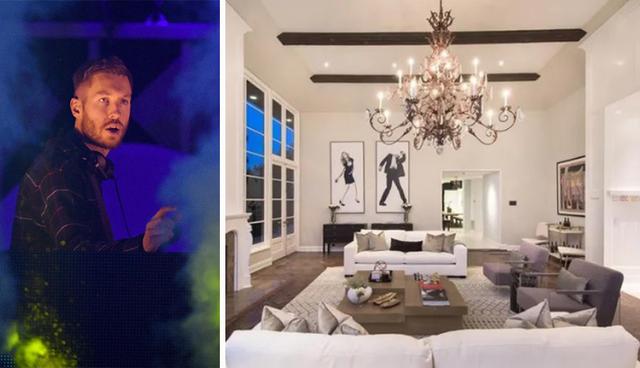 Calvin Harris busca vender esta casa de California. La sala principal tiene un gran sofá y dos butacas adicionales para que todos quepan a la perfección. (Foto: The MLS)