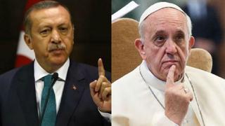 Erdogan llamó al Papa para hablar sobre el estatus de Jerusalén