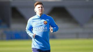 Lionel Messi no entrenó hoy y no jugaría mañana la Copa del Rey