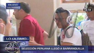 Selección peruana arribó a Barranquilla para duelo con Colombia
