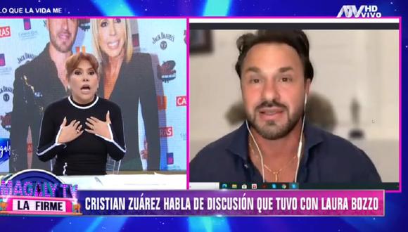 Magaly Medina regresó a la televisión tras vencer el coronavirus y discutió con Cristian Zuárez. (Foto: Captura ATV)
