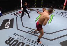 UFC Fight Island: el gancho de Li Jingliang que mandó a la lona a Santiago Ponzinibbio | VIDEO