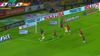 Tigres vs. Veracruz: Javier Aquino marcó el 1-0 de izquierda frente a Pedro Gallese | VIDEO