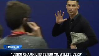 Cristiano Ronaldo y su polémica frase: "Yo tengo cinco Champions, el Atlético cero" | VIDEO