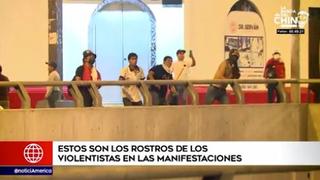 Protestas en Lima: los rostros de los violentistas en las manifestaciones | VIDEO
