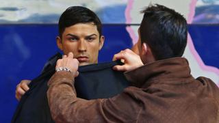 Cristiano Ronaldo develó su propia estatua de cera en el Museo de Madrid [FOTOS]