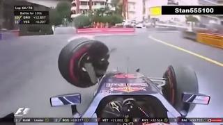 F1: Así fue el brutal choque de Max Verstappen