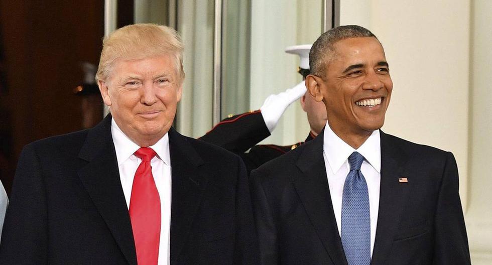 Donald Trump, el día que recibió la presidencia de Estados Unidos, con el saliente mandatario Barack Obama. (Foto: EFE/archivo)