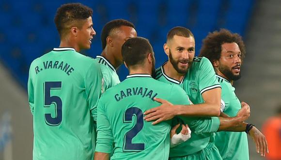 Real Madrid es líder de LaLiga después de su victoria contra la Real Sociedad en Anoeta. (Foto: AFP)