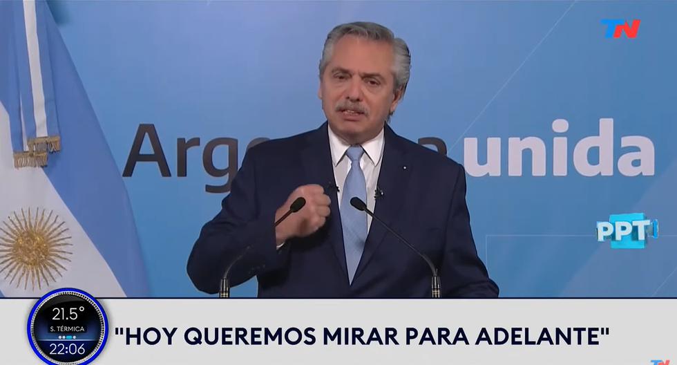 Alberto Fernández llama al diálogo a la oposición tras perder control del Congreso de Argentina. (Captura de video).