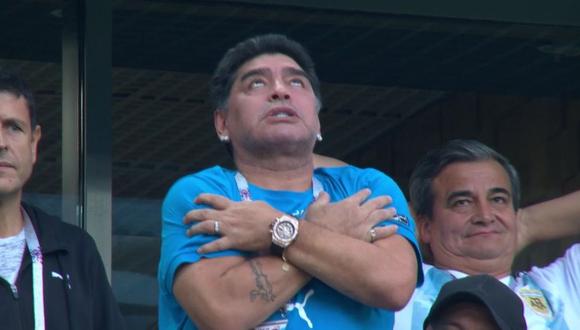 Argentina vs. Nigeria: Messi anotó y desató la locura de Diego Maradona. (Foto: Captura FOX Sports 1)
