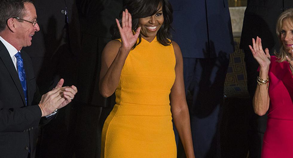 Agotado el vestido que lució Michelle Obama durante el discurso de su marido. (Foto: EFE)