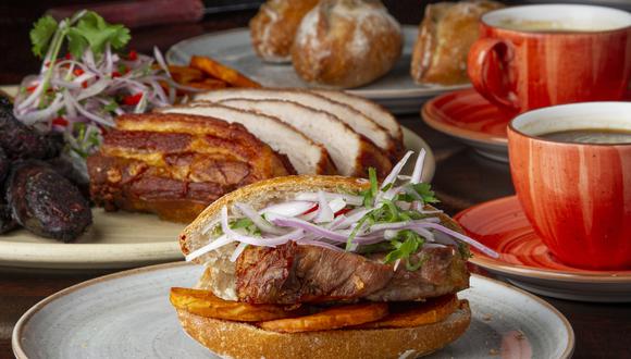 Pan con chicharrón del restaurante Panchita.