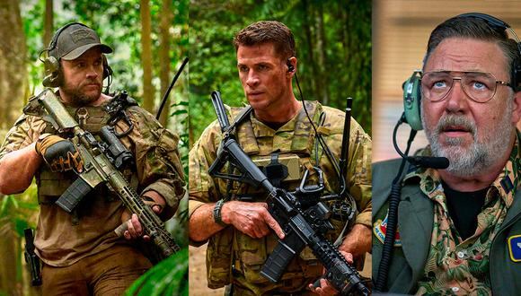 Luke Hemsworth, Liam Hemsworth y Russell Crowe protagonizan "Rescate imposible" ("Land of bad").
