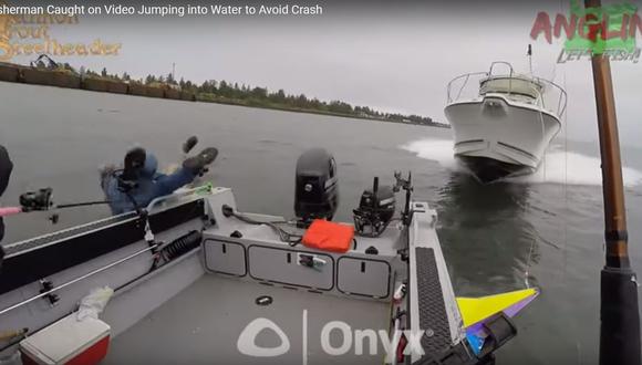 YouTube: El aterrador instante en que tres pescadores salvan sus vidas.