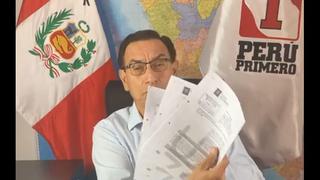 Martín Vizcarra: Hemos respondido tres tachas presentadas contra inscripción de Perú Primero