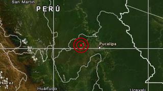 Ucayali: sismo de magnitud 5,3 se reportó en Curimana, informó el IGP